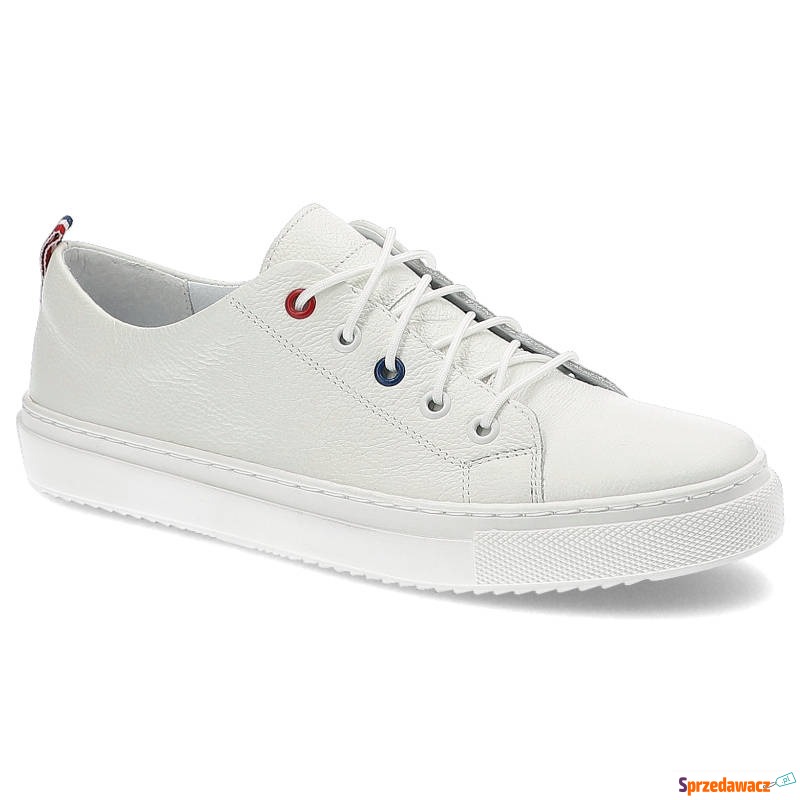Sneakersy damskie Armodo, gładka skórzana cho... - Półbuty damskie - Kraków
