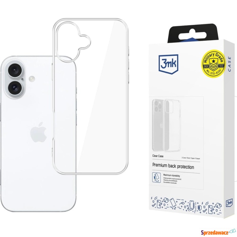 Etui 3mk Clear Case do iPhone 16,...
