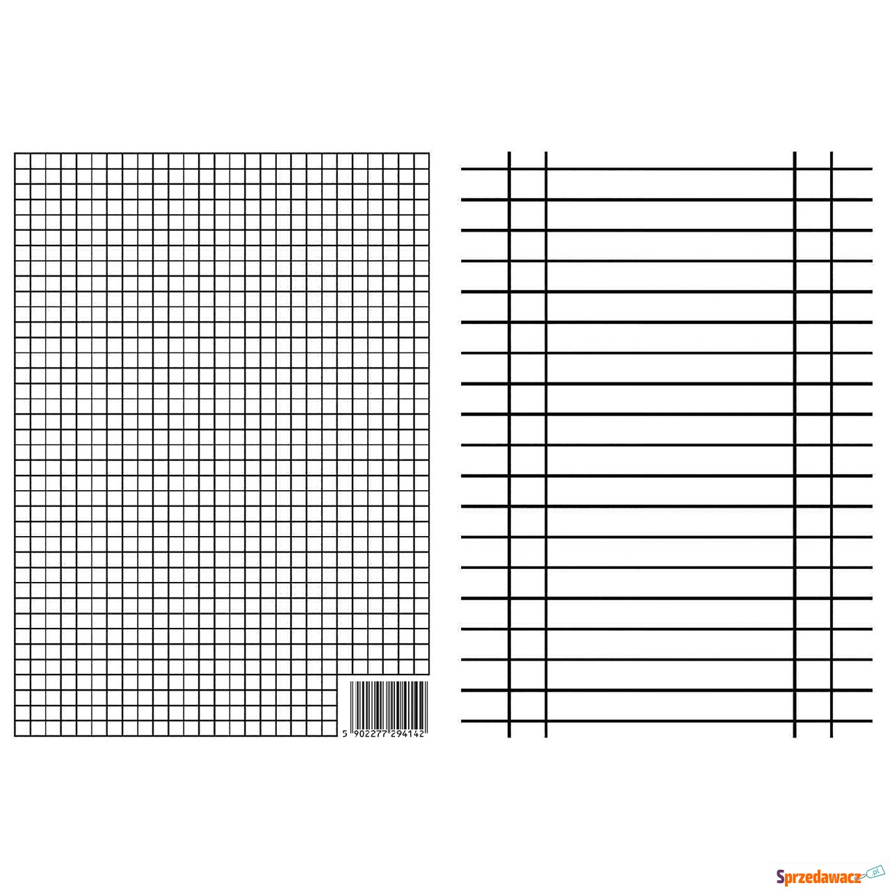 Liniuszek A4 kratka linia 170g