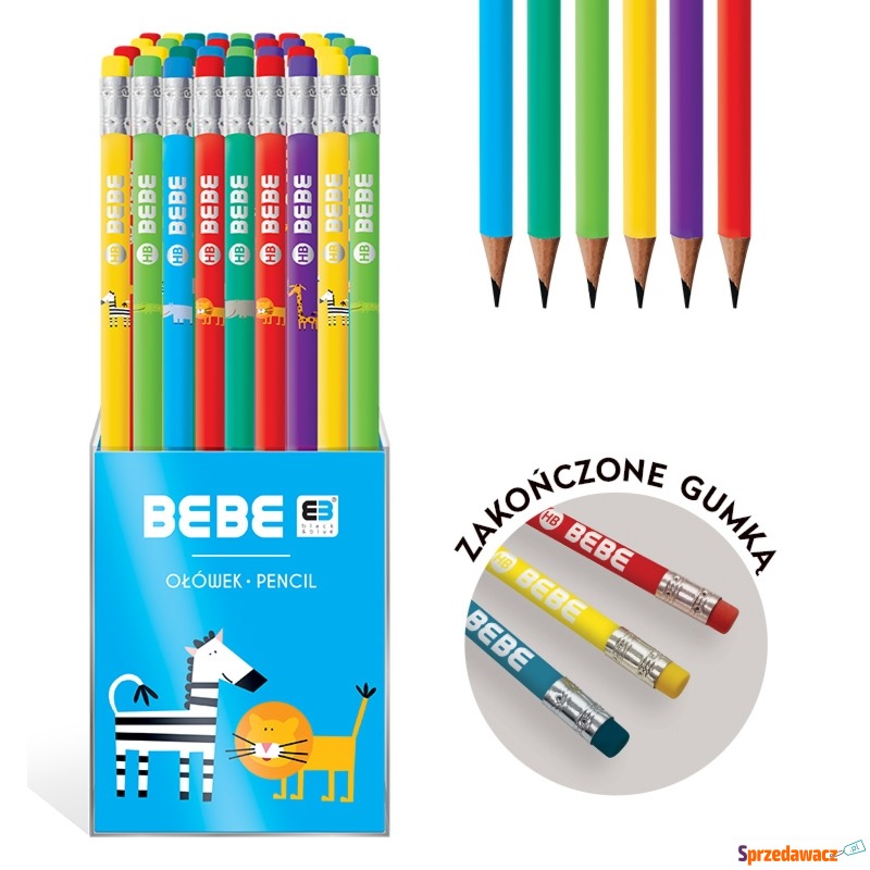 ołówek z gumka BB kids Interdruk