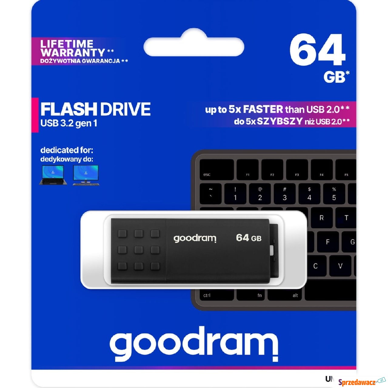 Pendrive USB-A 3.2 Gen 1, Goodram...