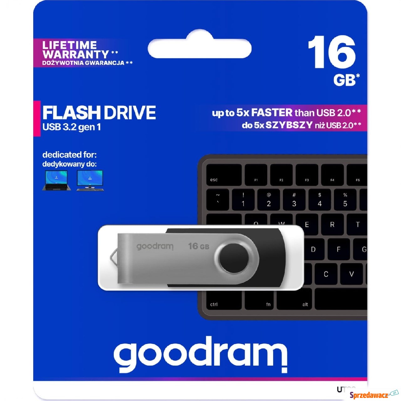 Pendrive USB-A 3.2 Gen 1, Goodram...