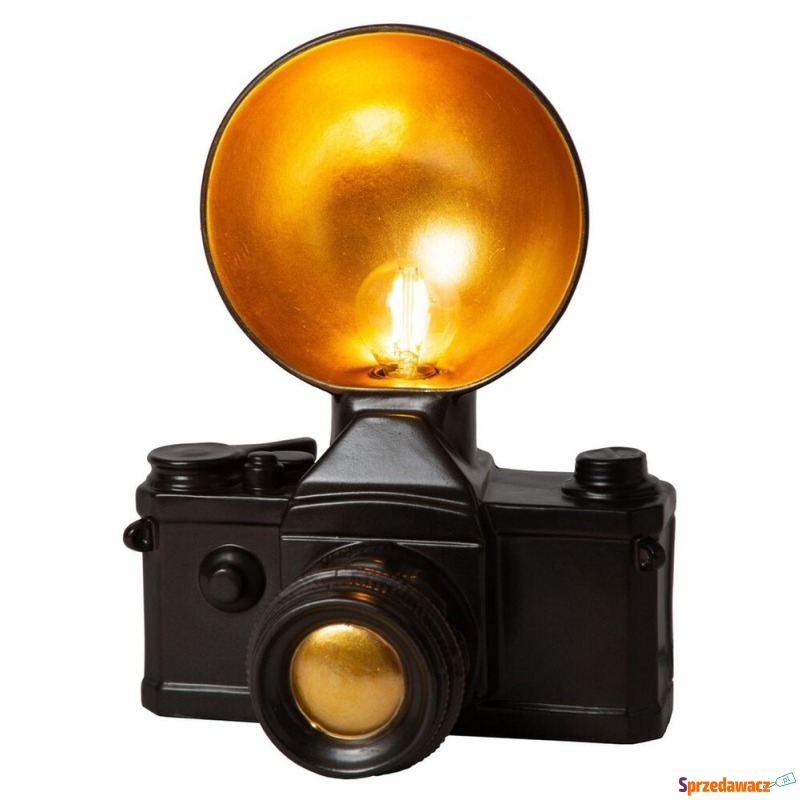 SELSEY Lampa stołowa Camera czarna...