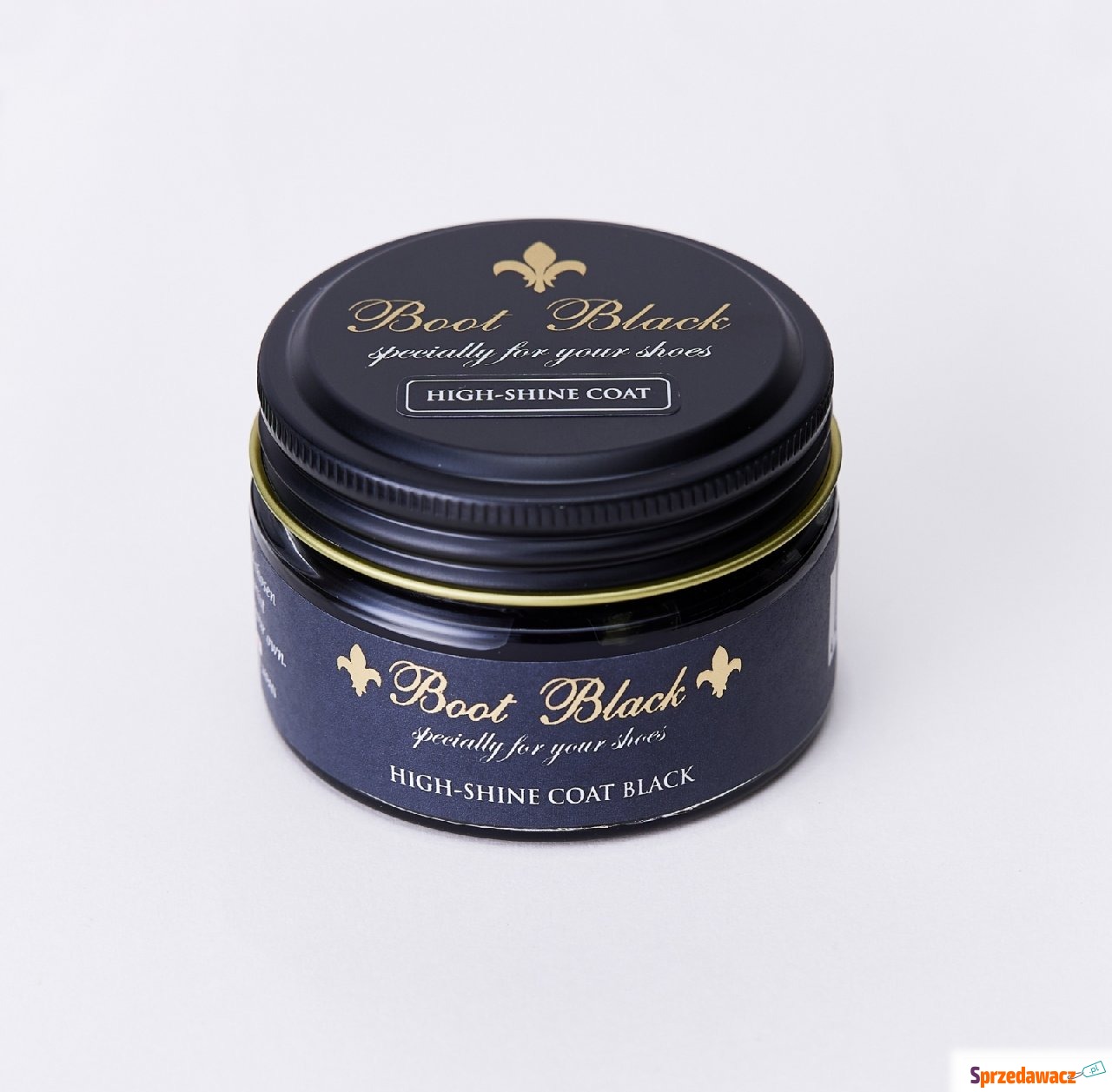 Boot Black High Shine KREM pokrycie...