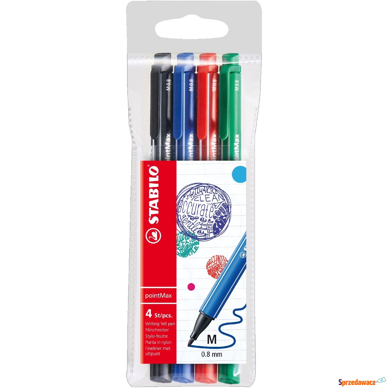 Cienkopis Stabilo PointMax zestaw...
