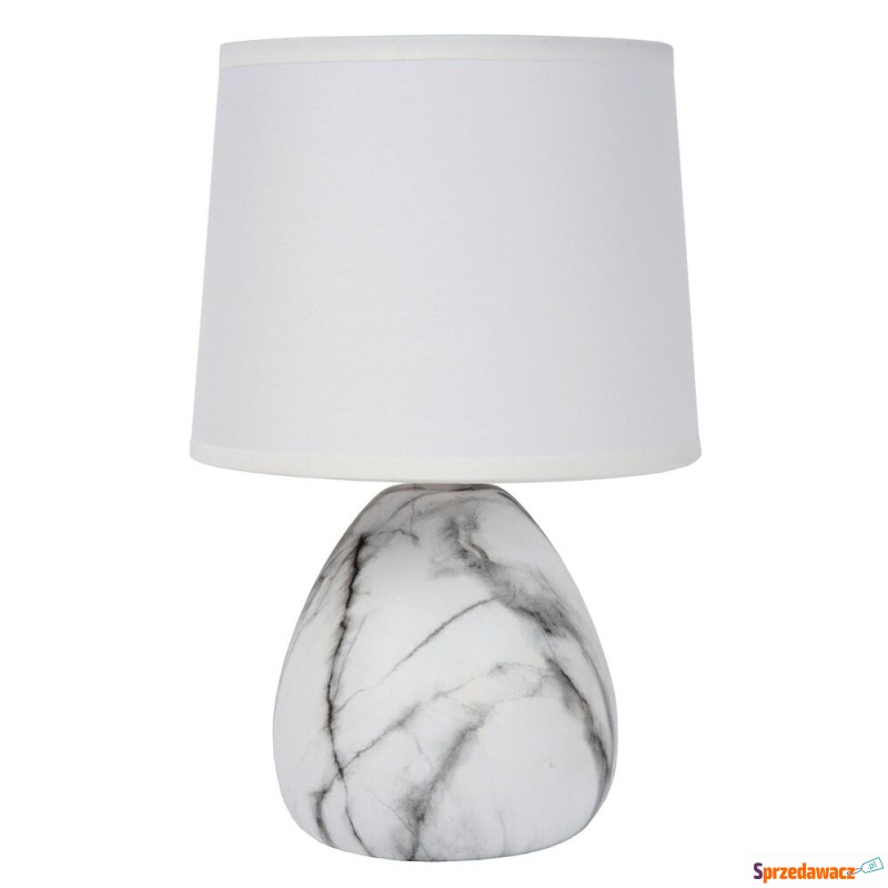 SELSEY Lampa stołowa Marmo biała...