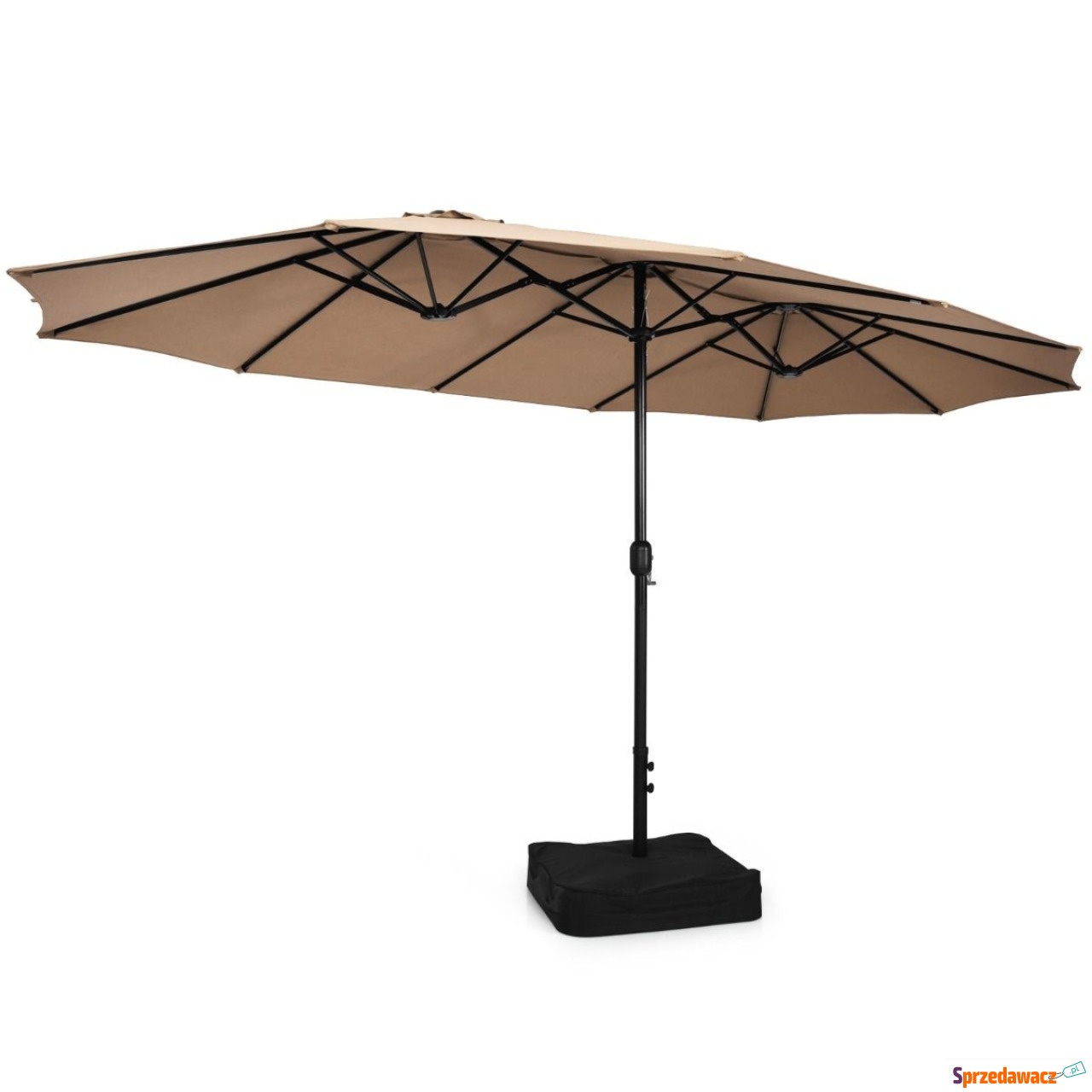 Parasol ogrodowy podwójny na b...