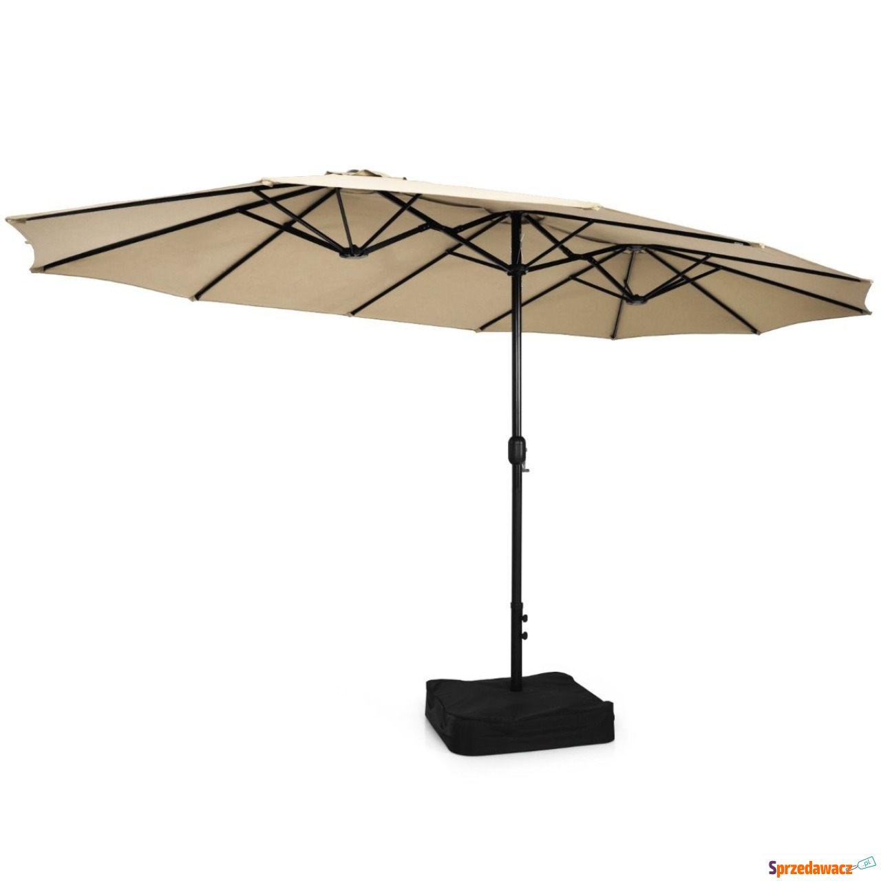Parasol ogrodowy podwójny na b...
