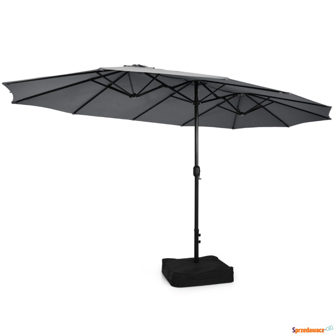 Parasol ogrodowy podwójny na b...