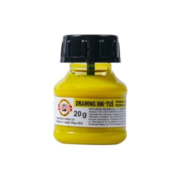 KIN TUSZ KREŚLARSKI  FLUORESCENCYJNY 1417900 ŻÓŁTY 20 G.