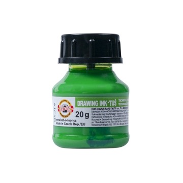 KIN TUSZ KREŚLARSKI  FLUORESCENCYJNY 1417905  ZIELONY  20 G.