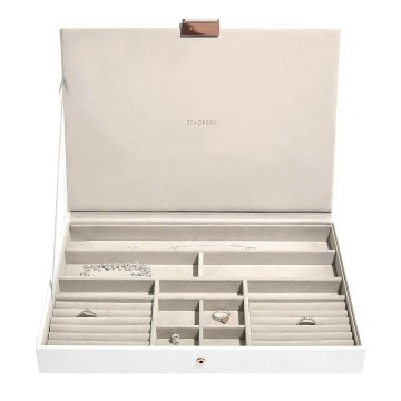 SELSEY Szkatułka na biżuterię Supersize Jewellery Box biała - Genesis