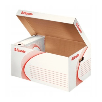 Karton archiwizacyjny Esselte A4 zbiorczy bialy 128900