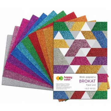 blok dekoracyjny brokatowy Happy Color A5 10 150g