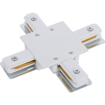 ŁĄCZNIK KRZYżOWY WPUSZCZANY BIAŁY PROFILE RECESSED X-CONNECTOR WHITE 8836 Nowodvorski