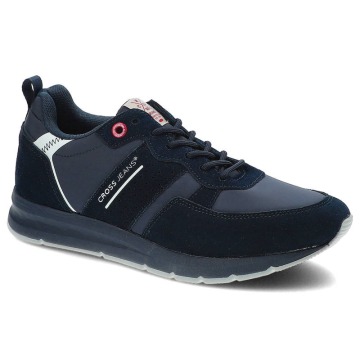 Sneakersy damskie Cross Jeans, cholewka z łączonych materiałów o sportowym charakterze klasyczne szn