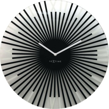 SELSEY Zegar ścienny Sticks średnica 43 cm czarny - Genesis
