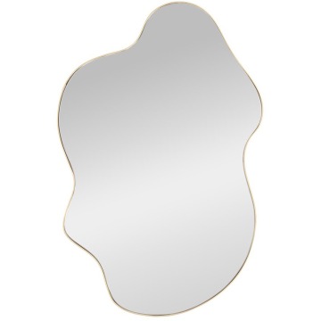 SELSEY Lustro ścienne Essent 90x56 cm w złotej ramie - Genesis