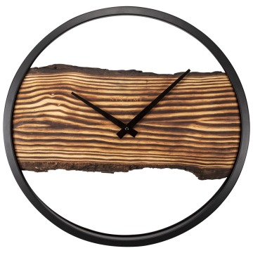 SELSEY Zegar ścienny Forest 45 cm brązowo-czarny - Genesis