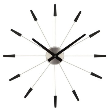SELSEY Zegar ścienny Plug Inn średnica 58 cm czarny - Genesis