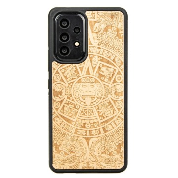 Drewniane etui do Galaxy A33 5G, Bewood Kalendarz Aztecki Aniegre