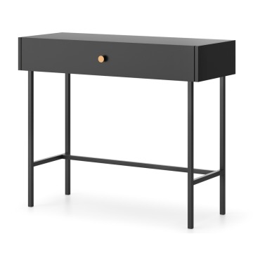 SELSEY Toaletka Divenos z szufladą 93 cm Czarna - Genesis