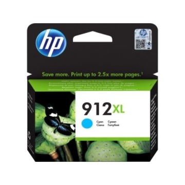 Oryginalny tusz HP 912 XL błękitny (3YL81AE)