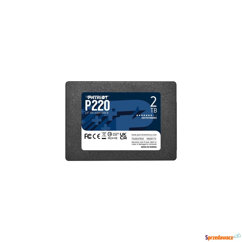 SSD PATRIOT P220 2TB SATA3 2,5" P220S2TB25 - Dyski twarde - Chorzów