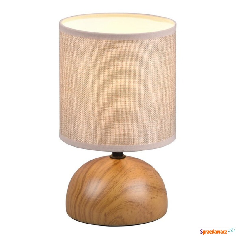SELSEY Lampa stołowa Luci brązowo-beżowa - Genesis - Lampy stołowe - Słupsk