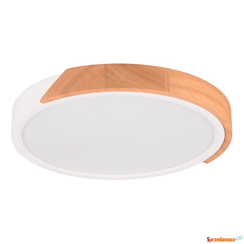 SELSEY Plafon Jano LED biało-brązowy - Genesis - Lampy wiszące, żyrandole - Jasło