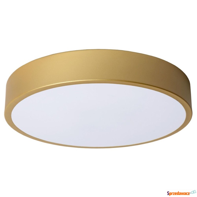 SELSEY Plafon Unar LED 30 cm biało-złoty - Genesis - Lampy wiszące, żyrandole - Wodzisław Śląski