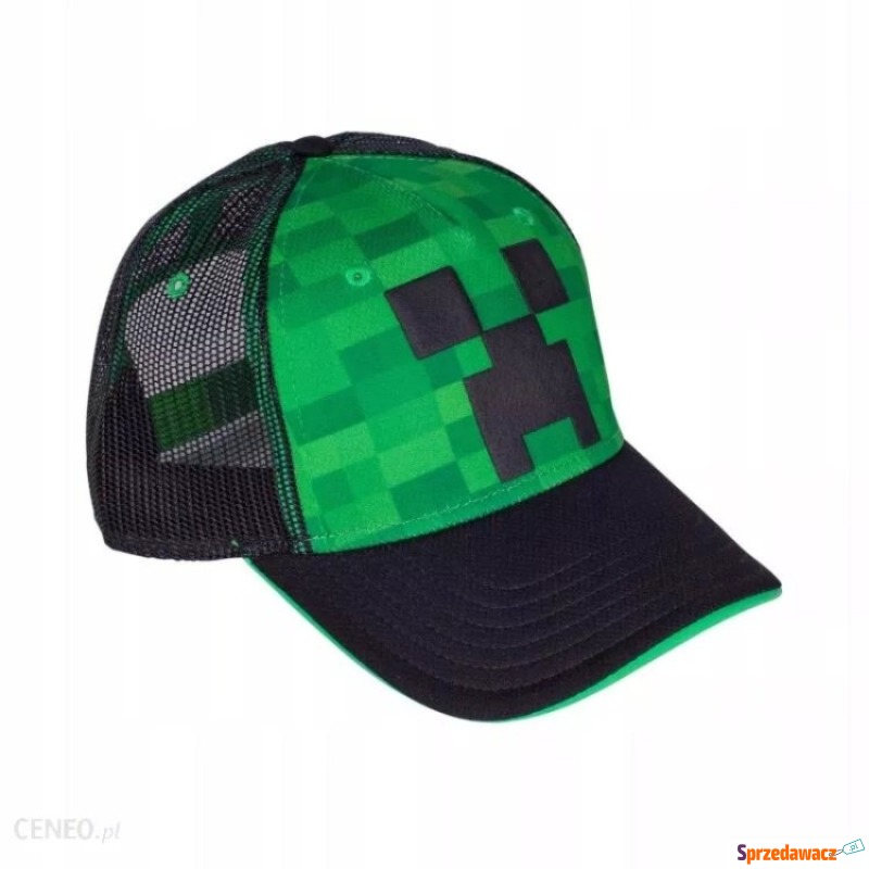 Czapka minecraft z daszkiem i siateczką Creeper... - Artykuły papiernicze... - Białystok