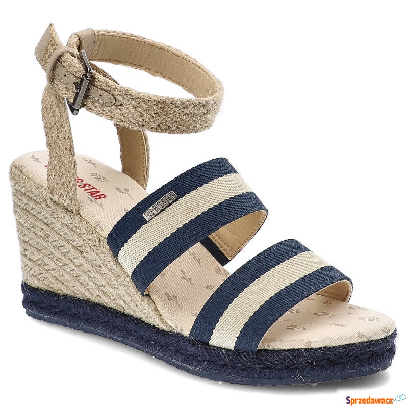 Beżowe Sandały Big Star Stylowe Espadryle Damskie - Sandały damskie - Jastarnia