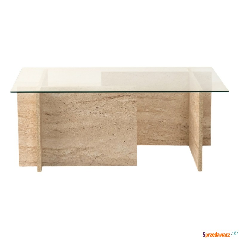 SELSEY Stolik kawowy Hevings niski 105x65 szk... - Stoły, stoliki, ławy - Łódź