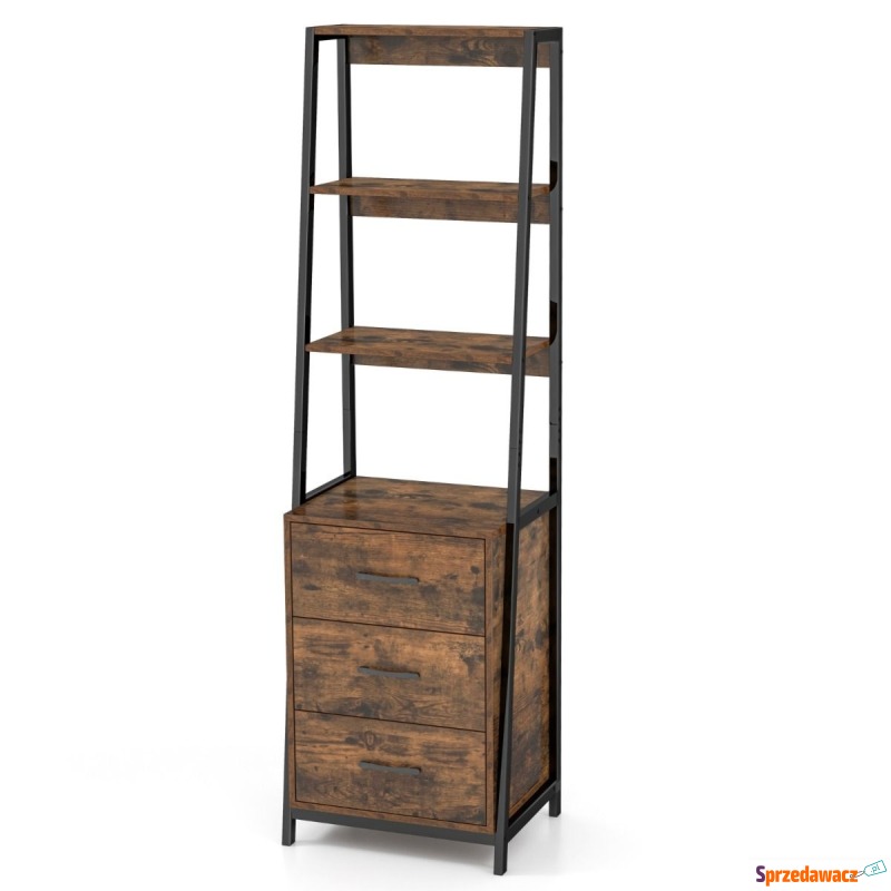 Regał w stylu industrialnym 51 x 40 x 175 cm - Komody - Gdynia