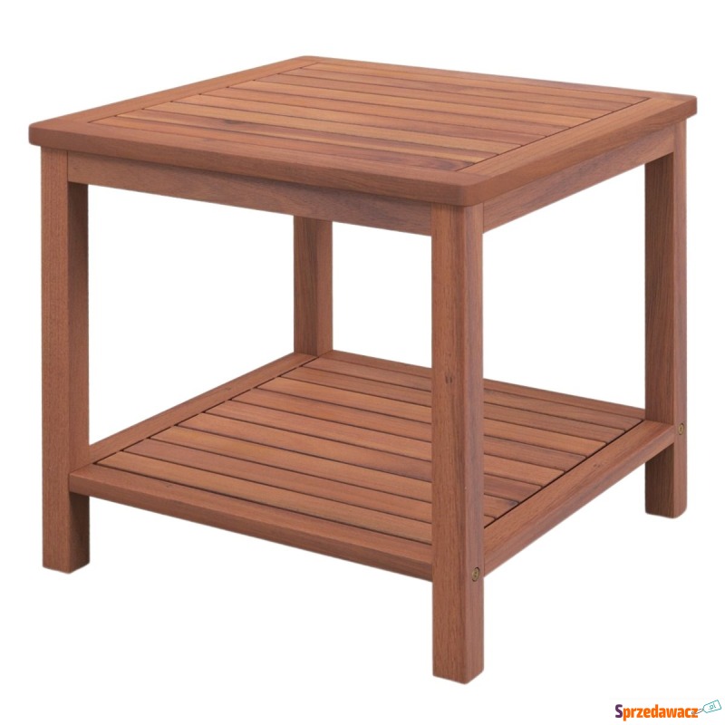 Drewniany stolik ogrodowy kawowy 45 x 45 x 45... - Stoły, ławy, stoliki - Głogów