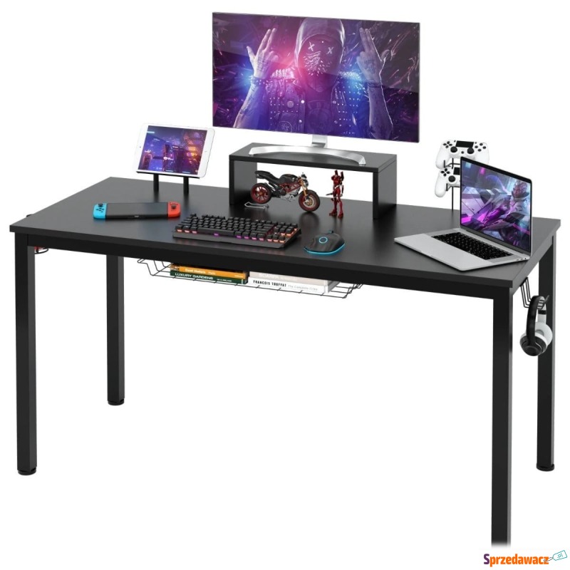 Biurko gamingowe z półką na monitor 140 x 60 x... - Biurka gamingowe - Kielce