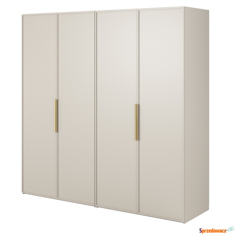 SELSEY Szafa czterodrzwiowa Frame 200 cm Szary... - Szafy - Wałbrzych