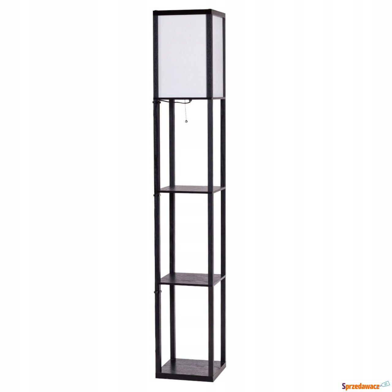 Elegancki regał z lampą 2w1