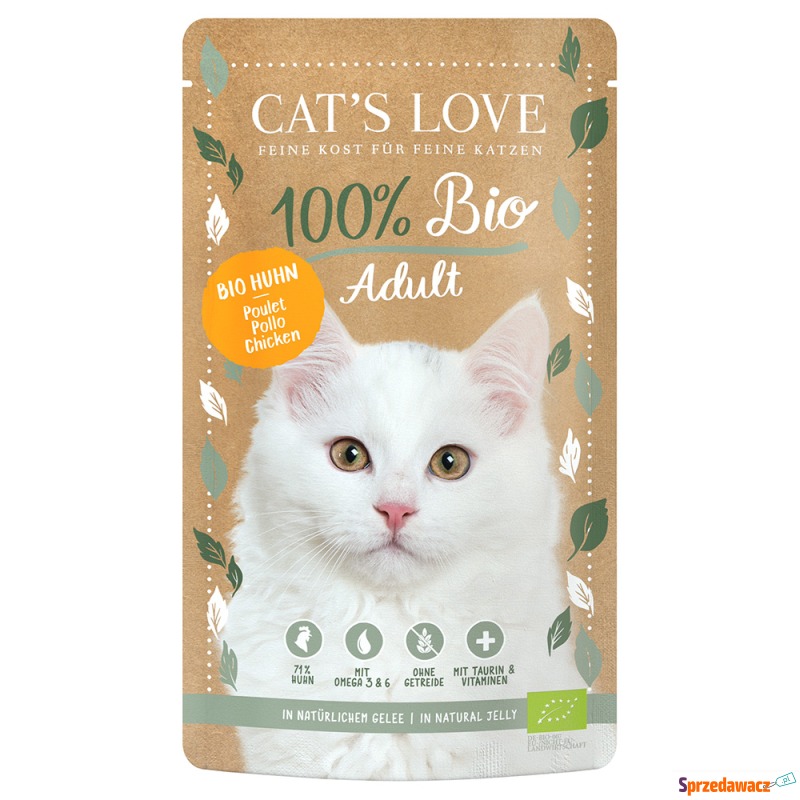 Cat's Love Bio, 6 x 100 g - Adult,...
