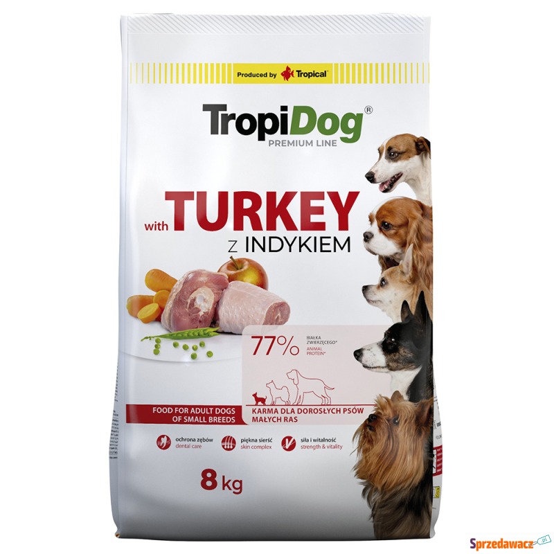 Tropidog Premium Adult Small, Indyk...