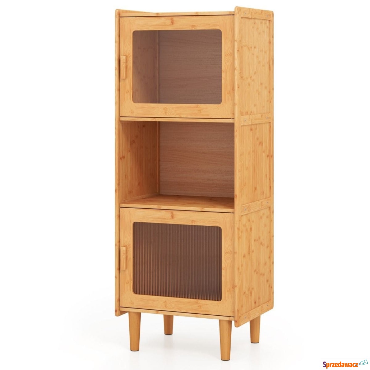 Bambusowa 3-poziomowa szafka k...