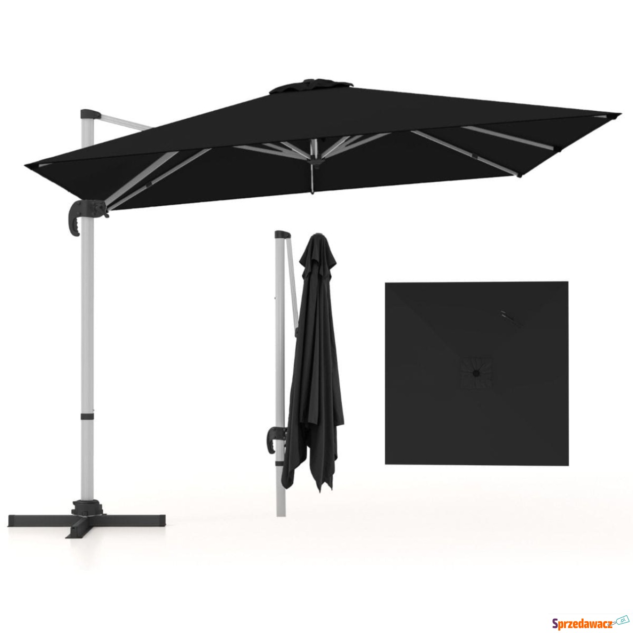 Parasol z podstawą krzyżową i...