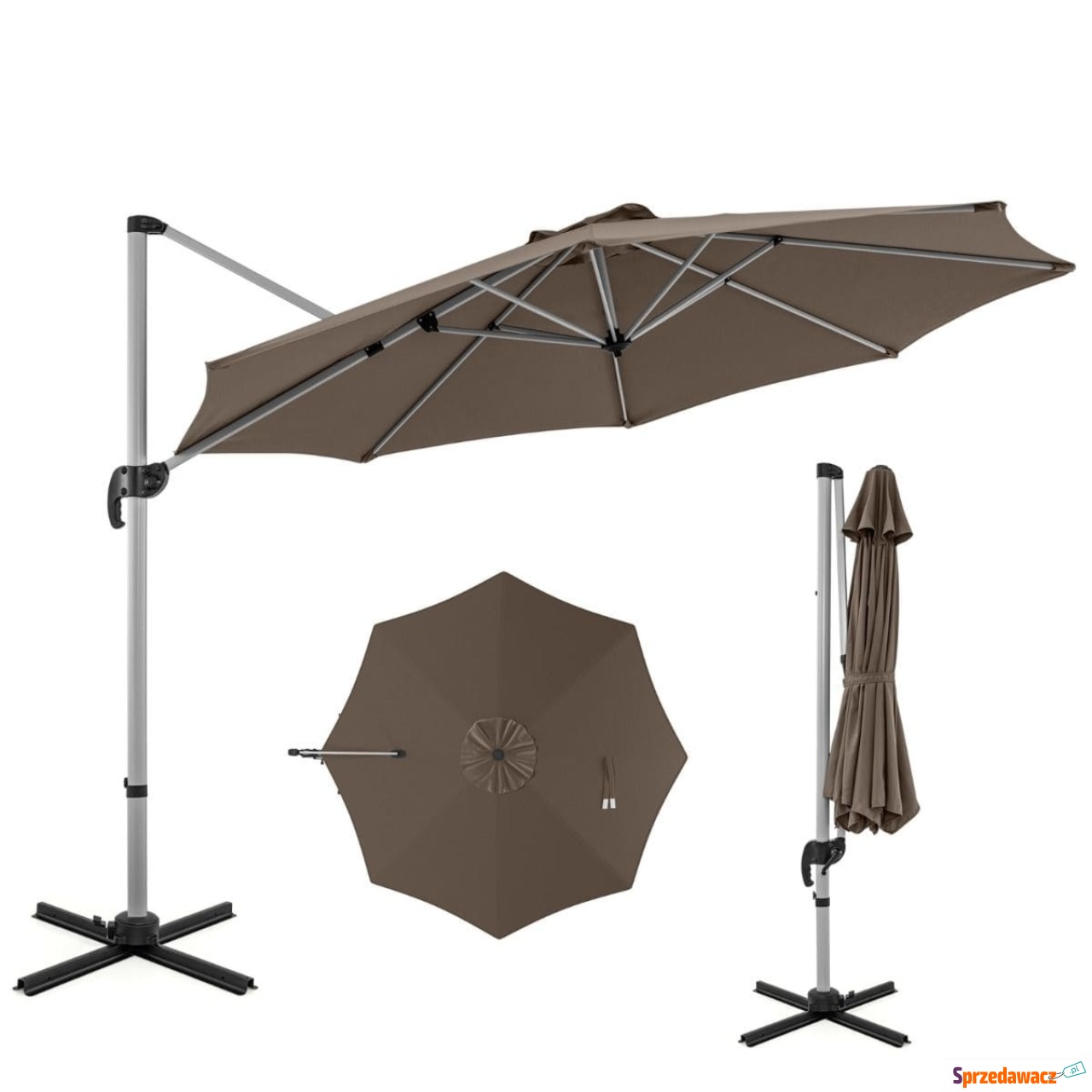 Okrągły parasol ogrodowy 339 cm...