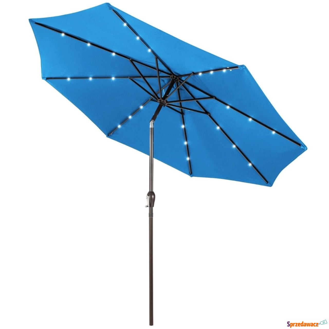Parasol ogrodowy z solarnymi d...