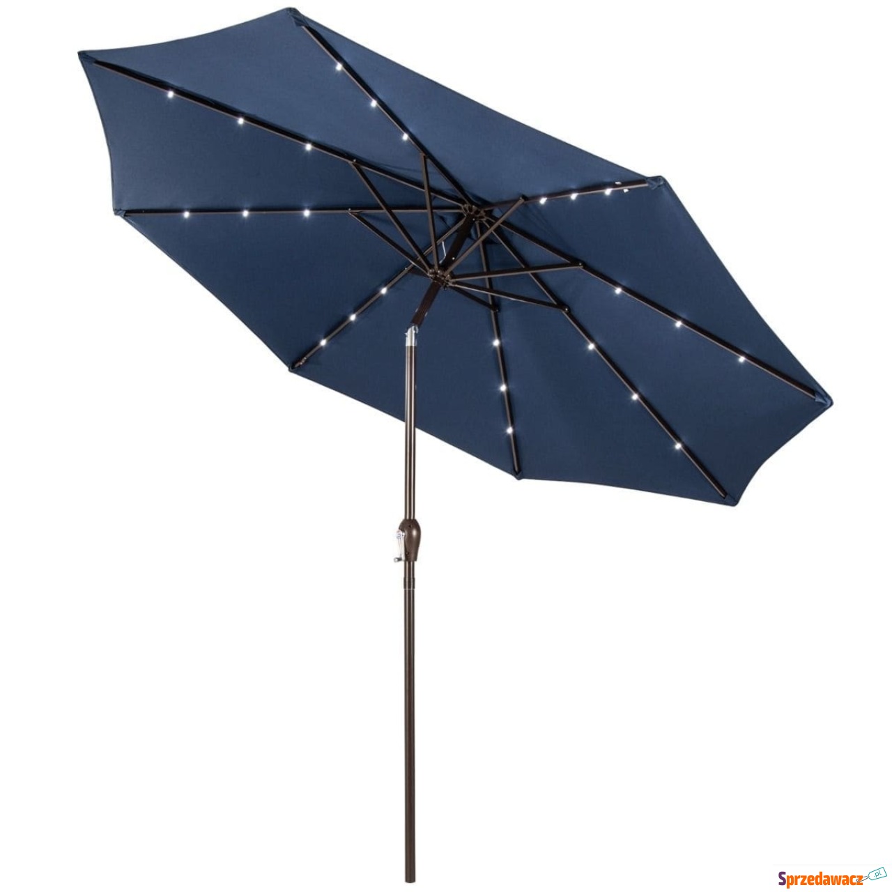 Parasol ogrodowy z solarnymi d...