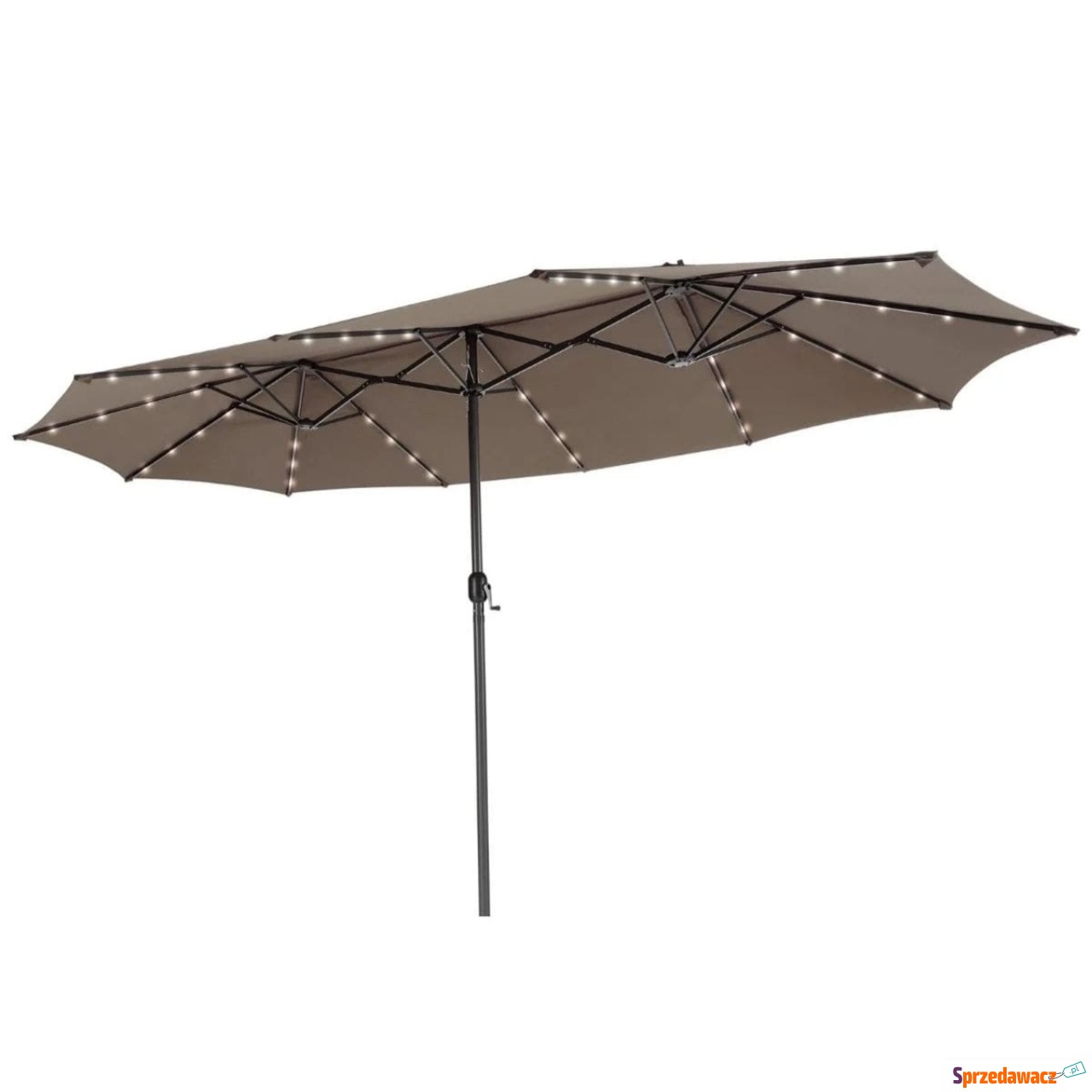 Parasol ogrodowy z solarnymi d...