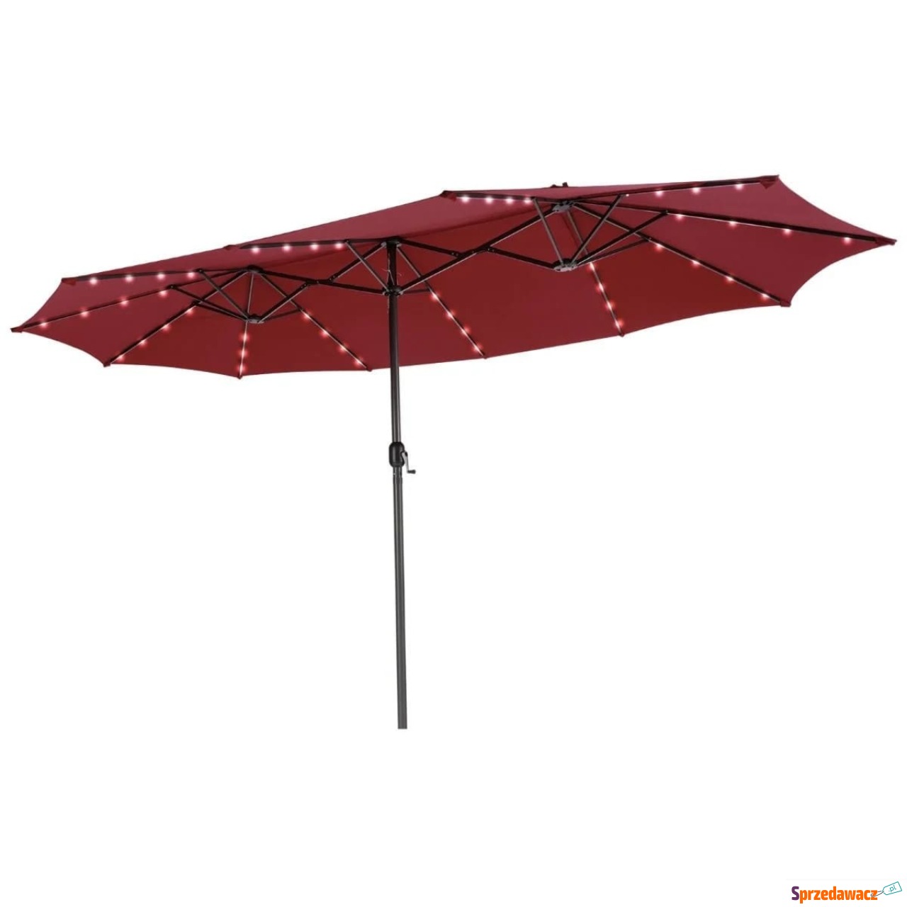 Parasol ogrodowy z solarnymi d...
