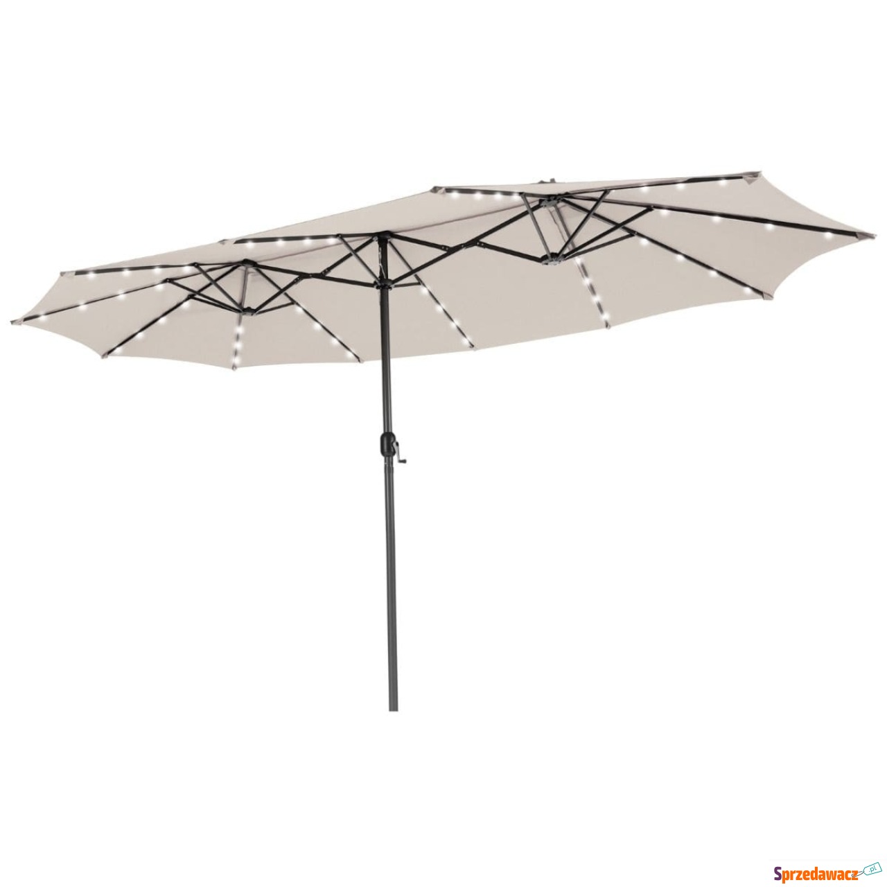 Parasol ogrodowy z solarnymi d...