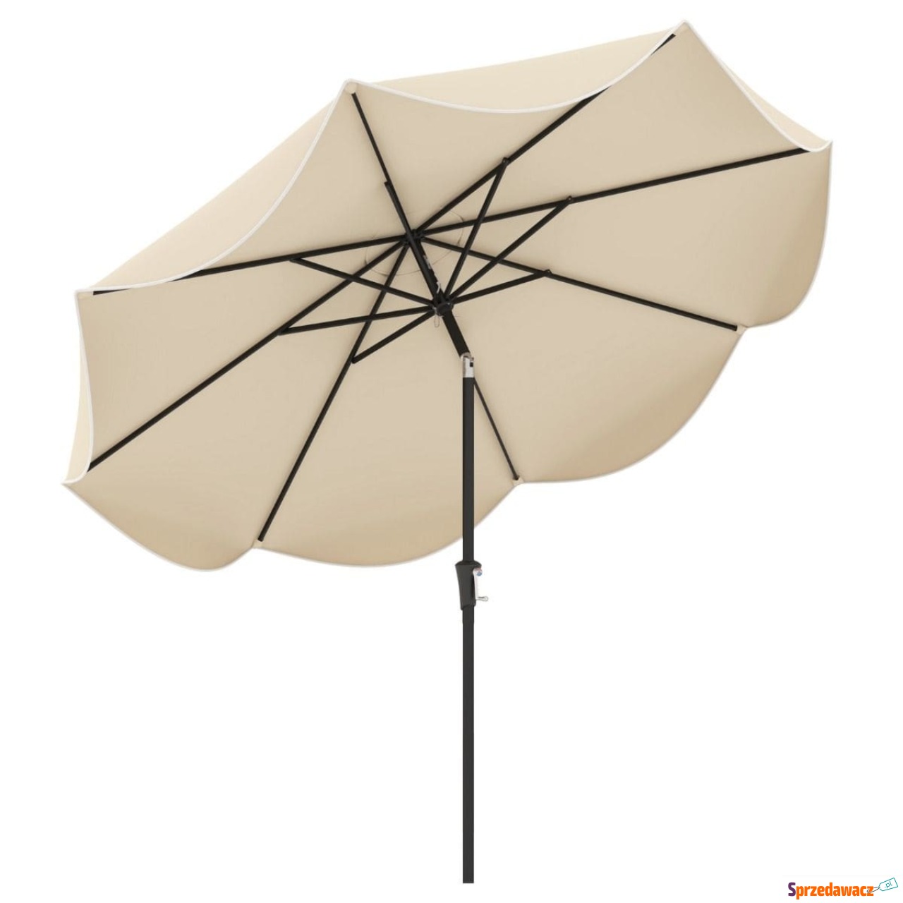 Parasol ogrodowy z falistymi k...